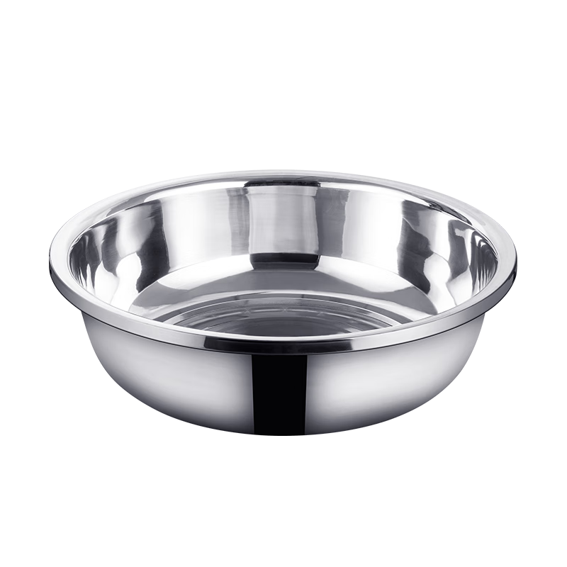 Jinyaoshi Stainless Steel Large Basin 50cm Extra Large Thick Vegetable Washing Bowl Laundry Bathing Basin Multi-Purpose Cooking Pot GK-500DP