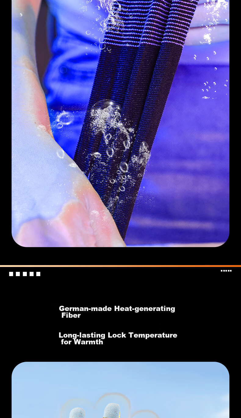 KOVOL Gaming Gloves, Anti-Slip Silver Fiber, for Mobile Games And Esports, Suitable for PUBG, Honor of Kings, Delta Force, Sweat-Proof, Heat-Insulating, Touchscreen Compatible, Professional Gaming Gloves for Various Games 8