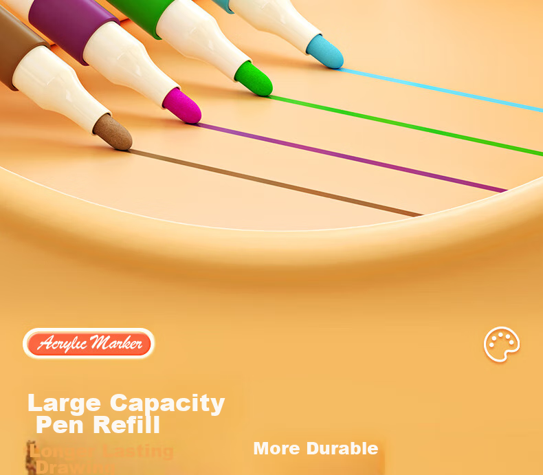 M&G Stationery, 36-Color Acrylic Markers, Children's And Student Watercolor Pens, Drawing Brushes, Waterproof Hand-Drawing, Guka Graffiti, Birthday And Graduation Gift, APMT3309 15