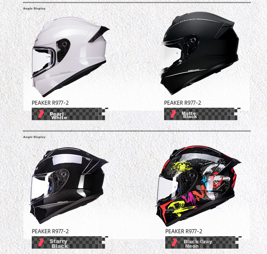 RYMIC Motorcycle Helmet, Full-Face, 3C Certified, Professional Motorbike Riding Helmet, Racing Helmet, All-Season, for Men And Women, 977 Blue-Gray Flying Blade, Size L 22