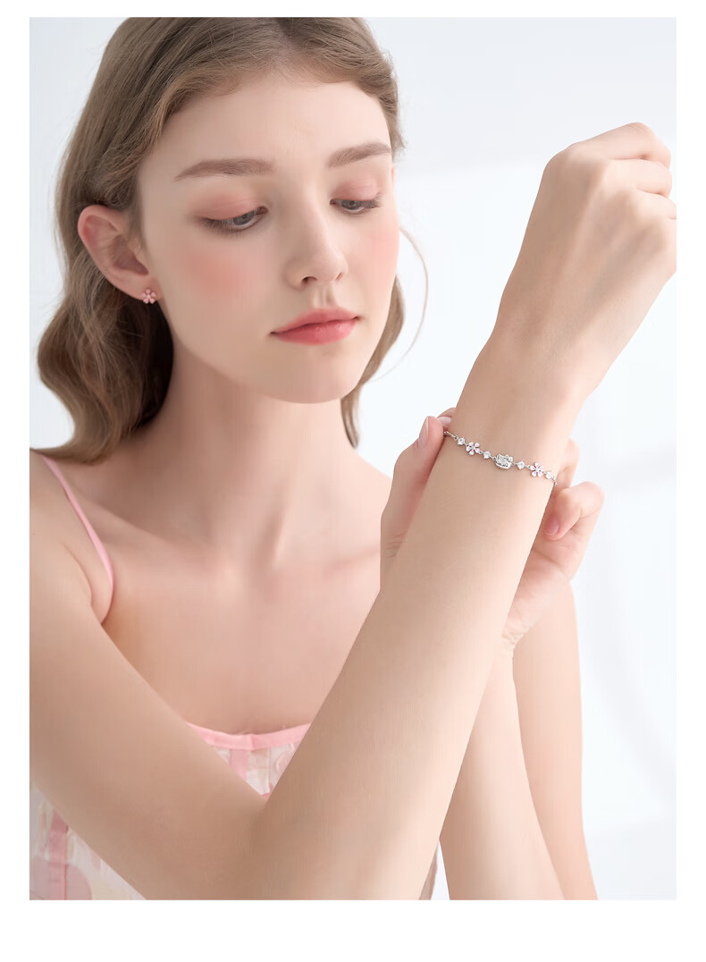 Chaosehui Sanrio Hello Kitty Pure Silver Bracelet, Birthday Gift for Women, Luxury Present, High-End Niche Item 6029 2