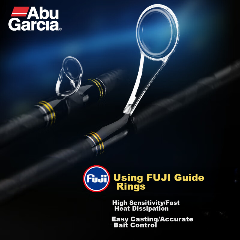 ABU GARCIA Abu PLUS II Lure Rod for Bass And General Fishing, Long-Distance Casting, 2.14m ML Action, Pistol Grip, Single Rod