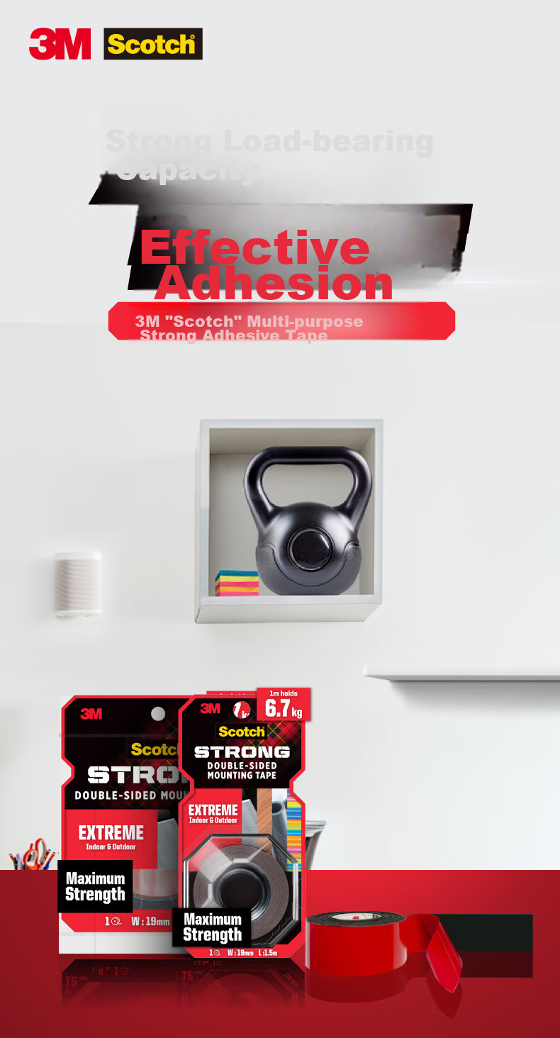 3M Scotch-Brite Nano Transparent Invisible Double-Sided Tape, Square 16 Pieces 410-SQ16, High And Low Temperature Resistant, Waterproof, 2.5CM*2.5CM, Suitable for Glass, Tile, And Metal Surfaces 1