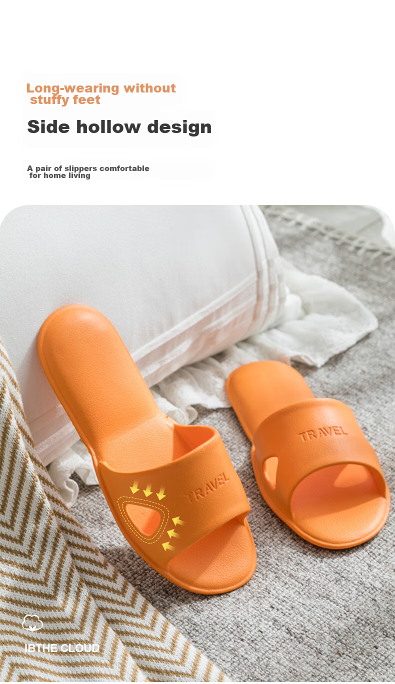 GUOLUOFEI Foldable Portable Slippers for Men, Beach Shoes, Travel Sandals for Women, Hotel Slippers, Light Gray, Size 42-43 4