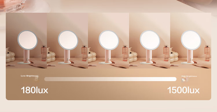 JD Original Three-Day Lighted Makeup Mirror with LED Desk Vanity Mirror for Live Streaming, Beauty Mirror, Birthday Gift for Wome 9