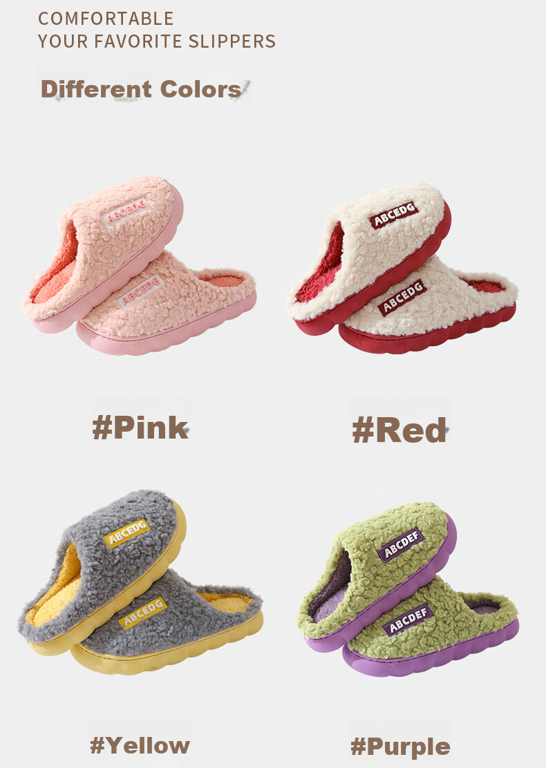 Taxiang Autumn And Winter Indoor/outdoor Couple Thick-Soled Heightening Non-Slip Padded Warm Slippers for Men TP231 9