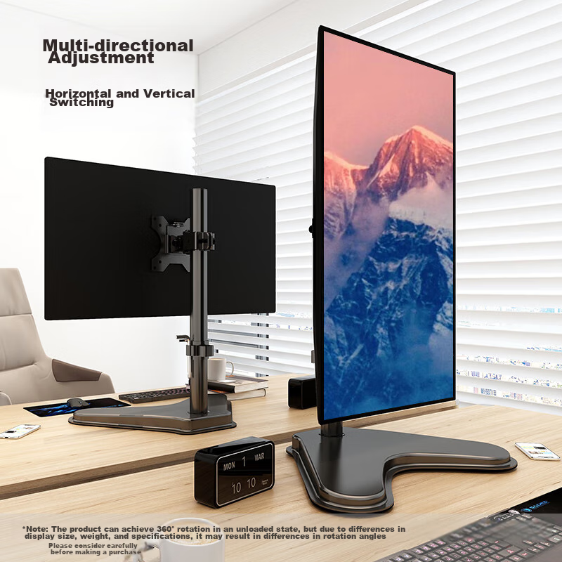 LUCKPRO Monitor Stand Universal Adjustable Height Stand without Drilling for Single Screen LCD Display, Desktop Stand Z01