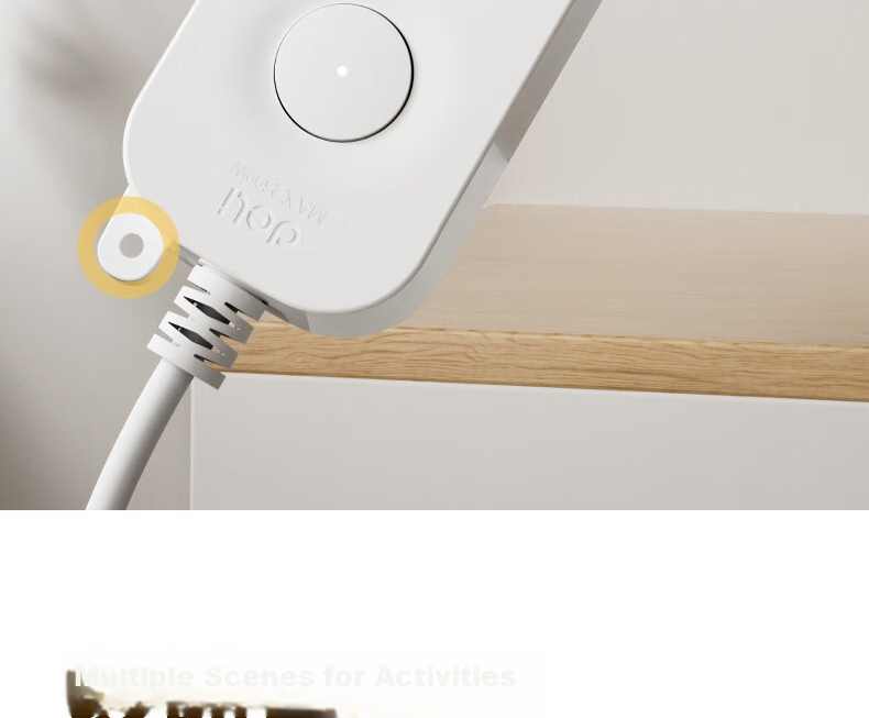 Deli New National Standard 3C Certified Power Strip, Extension Cord with Master Switch, 1+1 Outlets, 1.8 Meters, LU9050(1.8) 20
