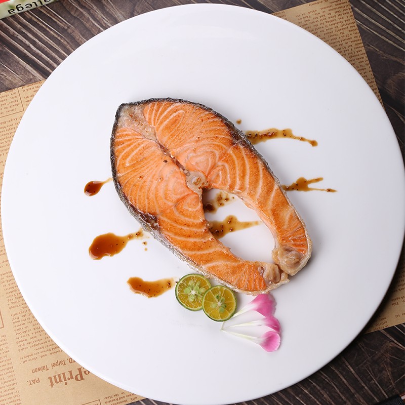 蓝雪冷冻三文鱼扒250g 1-2块ASC认证大西洋鲑鱼轻食切段生鲜海鲜水产