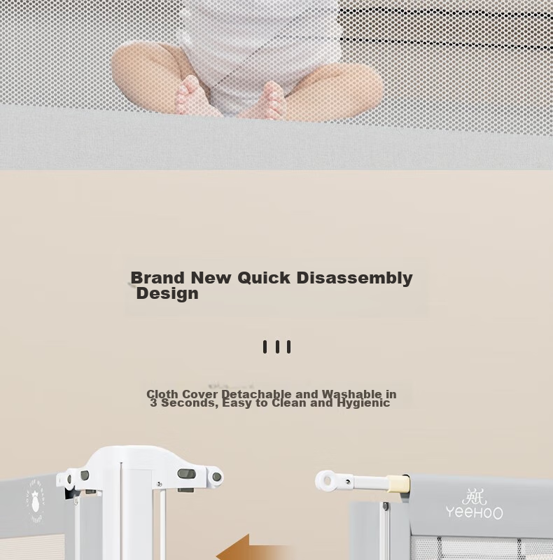 YEEHOO Bed Guard Rail, Baby Fall Prevention Protective Barrier, Infant Crib Rail, Children's Guardrail, Bedside Safety Rail, 2.0 Meter Bed - Single Piece 20