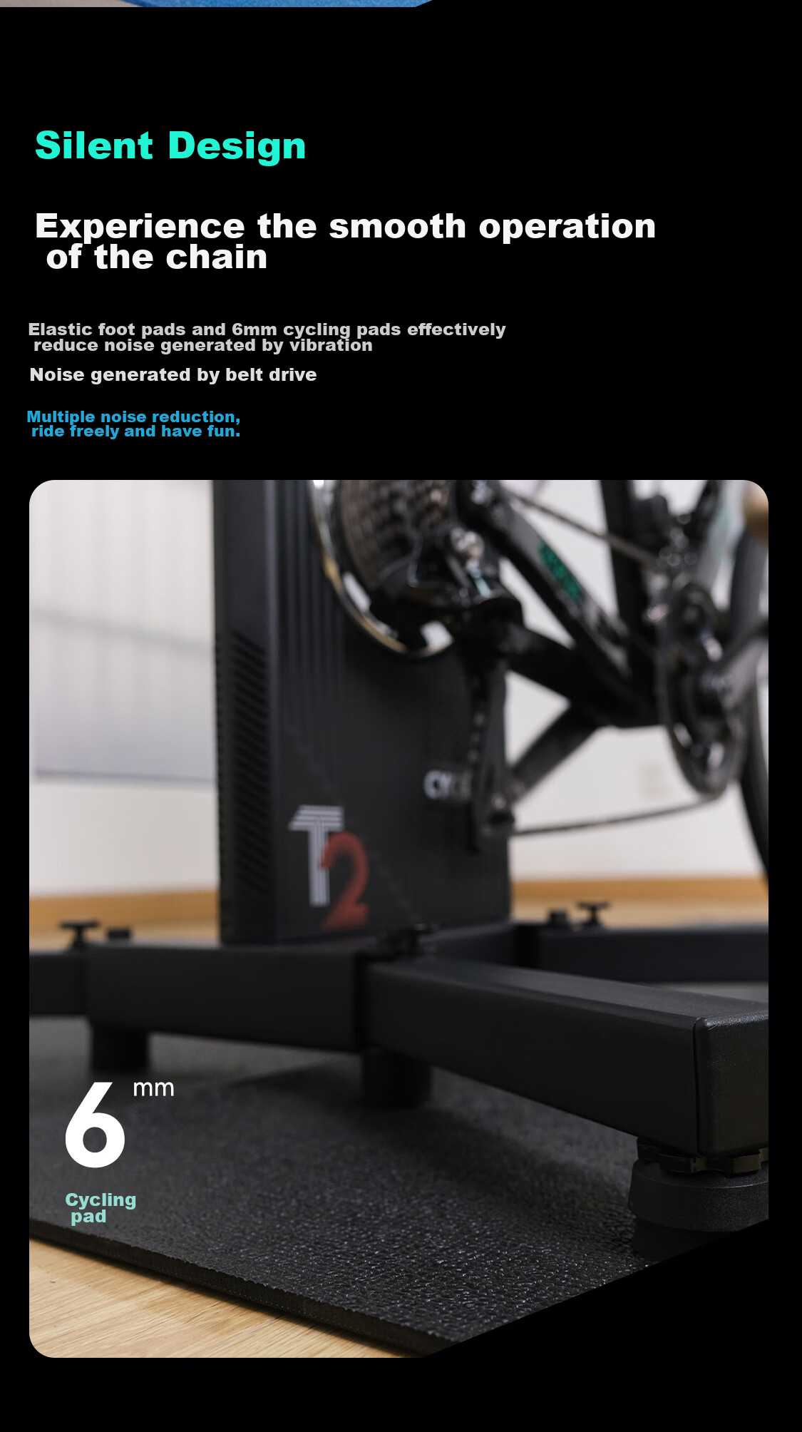 CYCPLUS Fitness [National Team Edition] T2 Intelligent Direct-Drive Cycling Trainer, Indoor Road Bike Power Training Stand, Practice Statio 16