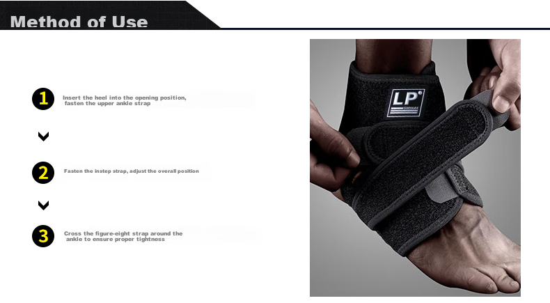 LP 757CN Ankle Brace, Highly Breathable, Open-Back Design for Outdoor Sports, Stabilizes Ankle Joint, Provides Support, One Size Fits All 7