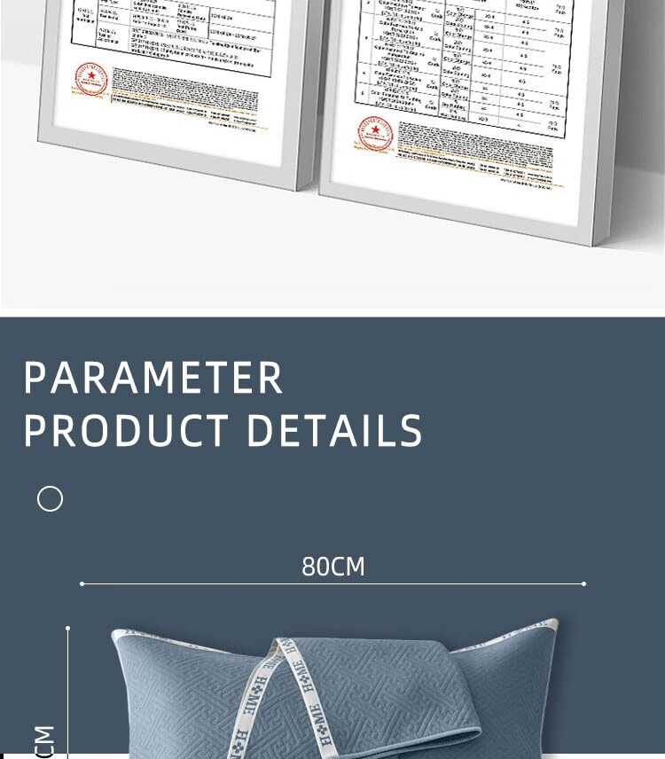 Yuanshenghuo Pillowcase Pair, Oil And Sweat Resistant, Extra Large And Thick, Six-Layer Gauze Pillowcase with Gray Small Grids, 55*80cm 1