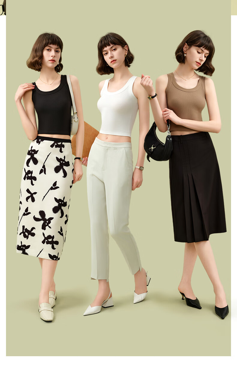 MONTAGUT Modal Cotton Camisole, Women's Suit Inner Wear, Slim Fit, Thin Underwear, Base Layer, White Sleeveless Top, Autumn Seaso 2