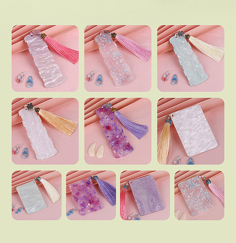 Maneryuepu Guzheng Fingernail Storage Board, Pipa Nail Board, Nail Wrapping Board, Nail Wrap Card, Adhesive Tape Accessories, 2 Pieces Per Pack 4