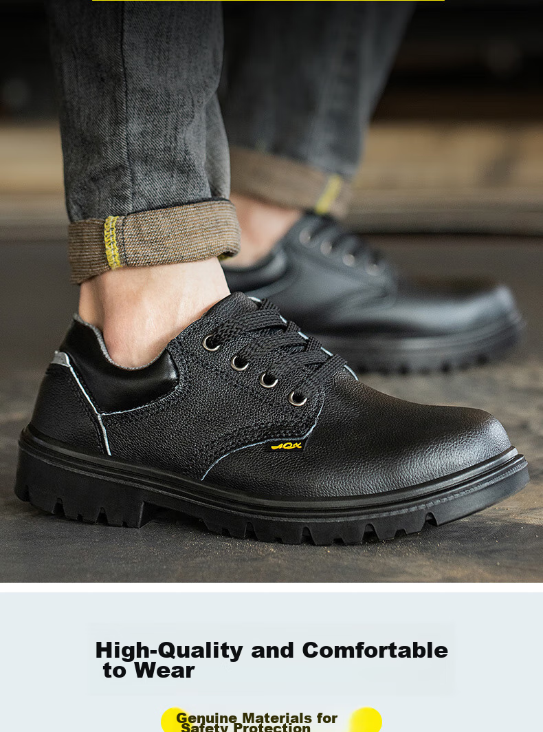 FUCHENG Safety Shoes for Men, Functional Footwear with Steel Toe Cap, Anti-Smashing And Puncture-Resistant, Comfortable And Breathable Work Shoes 012 Size 43 4