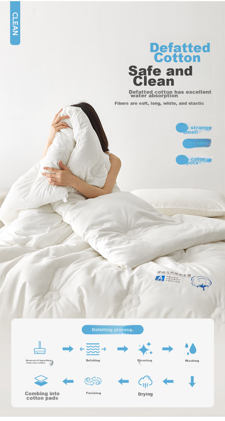 Dohia Home Textiles Pure Cotton Xinjiang Cotton Quilt Winter Thickened Comforter Duvet Approximately 7.1 Jin (3.55 Kg) 203*229cm 4