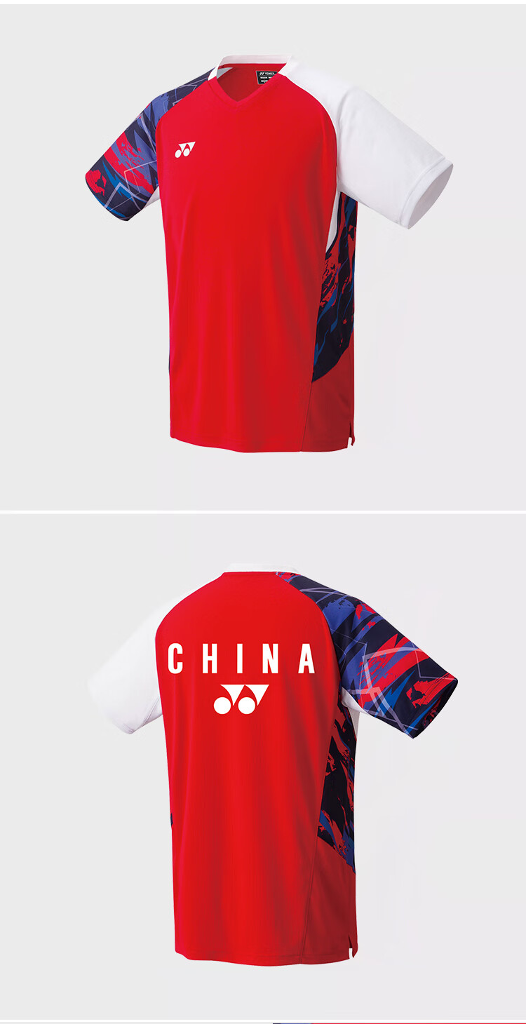 YONEX Badminton Jersey National Team Fan Version Competition Training Sports T-Shirt Women 20785CR White O 20