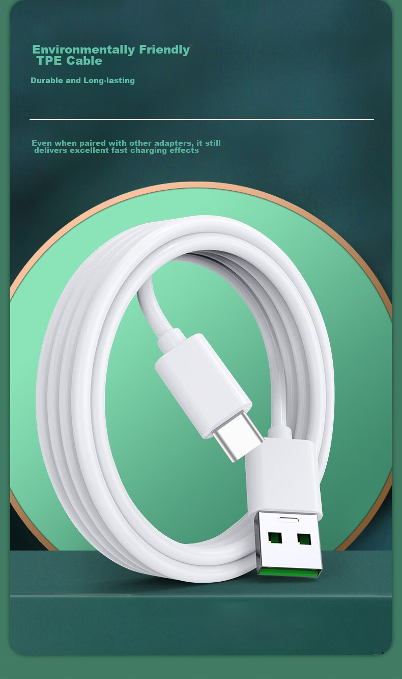Chaofan Compatible with OPPO Data Cable, Type-C Fast Charging 65W Charging Cable, Flash Charging for R17/Reno 2/2z/3pro/A56/A32/A72/A11/K7/K9X/A36/A97/A96 6
