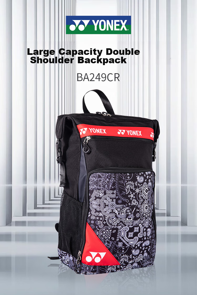 YONEX Badminton Bag, Multifunctional Fashion Sports Trendy Backpack, BA249CR, White And Blue Color 1