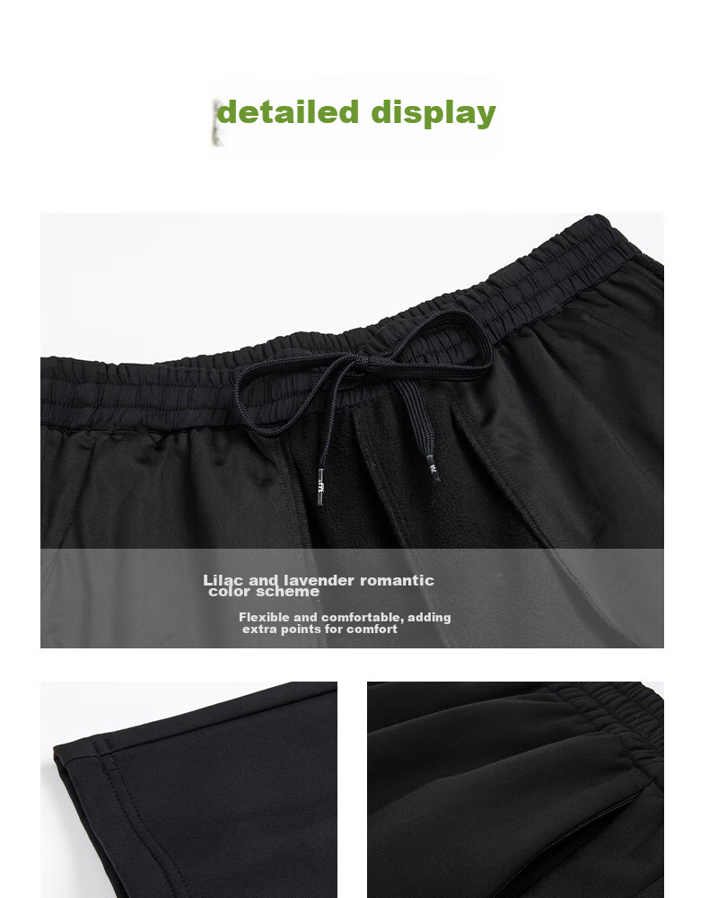 361° Women's Autumn Winter Water-Repellent Outdoor Fleece-Lined Straight-Leg Casual Pants 662534701-3 10