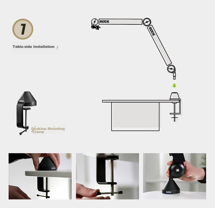 Rode PSA1+ Desktop Suspension Mount, Professional Microphone Stand for Recording Studios And Video Streaming (Official Standard Configuration) 10