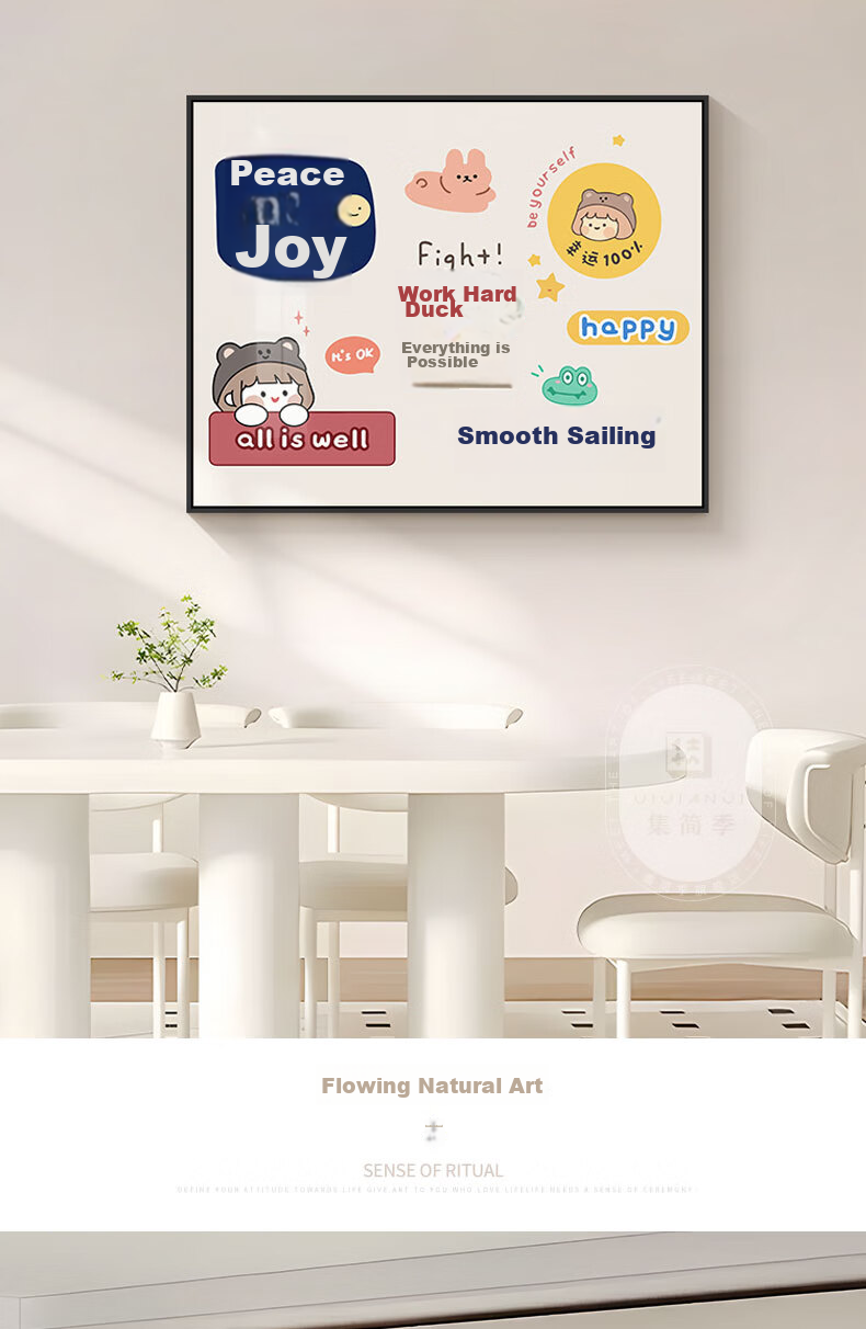 Jijianji Fresh Style Electric Meter Box Decorative Painting Dopamine Distribution Box Cover Switch Box Hanging Painting Main Switch No-Drill Wall Art 6