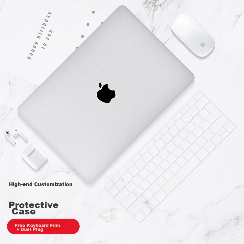 Защитный чехол DiYiGongFang для MacBook Air 13/13.3 дюймов M1 (A2179), ультратонкий, кристально прозрачный, с защитной пленкой для клавиатуры и заглушками
