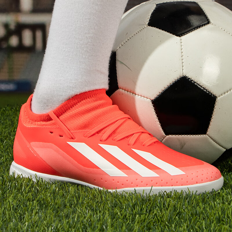 Adidas Unisex Football Series X CRAZYFAST LEAGUE TF Soccer Shoes IF0699, Size 42 UK8 7