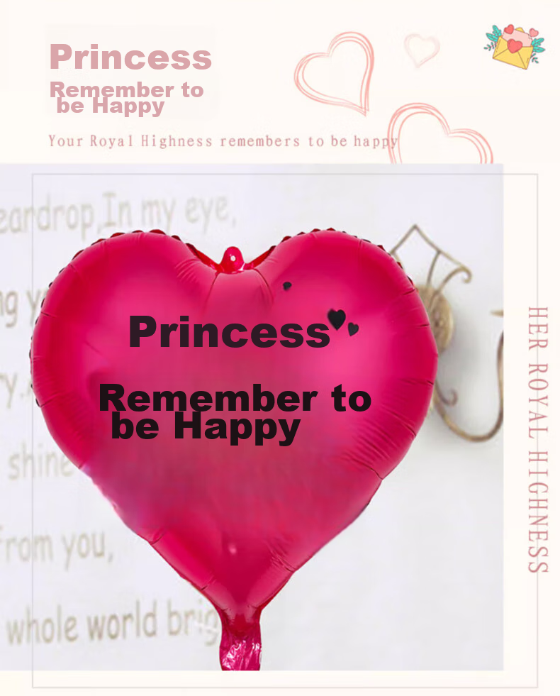 Duomeiyi Birthday Scene Decoration, Girl Balloon Decorations, Valentine's Day Scene Setup, Dressing Up, Premium Aluminum Foil Princess Set 2