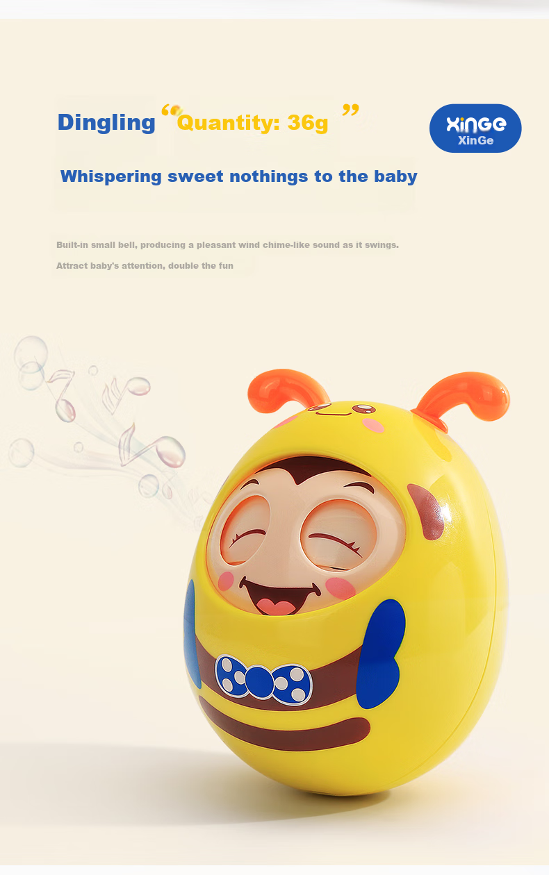 Xinge Baby Rattle Toy, Chewable, for 0-6 Months Infants And Toddlers, 0-1 Year Old Baby Soothing Early Education, Grasping Training Hand Rattle Toy, Chinese Style Teether Rattle, National Trend Rattle Lu 5