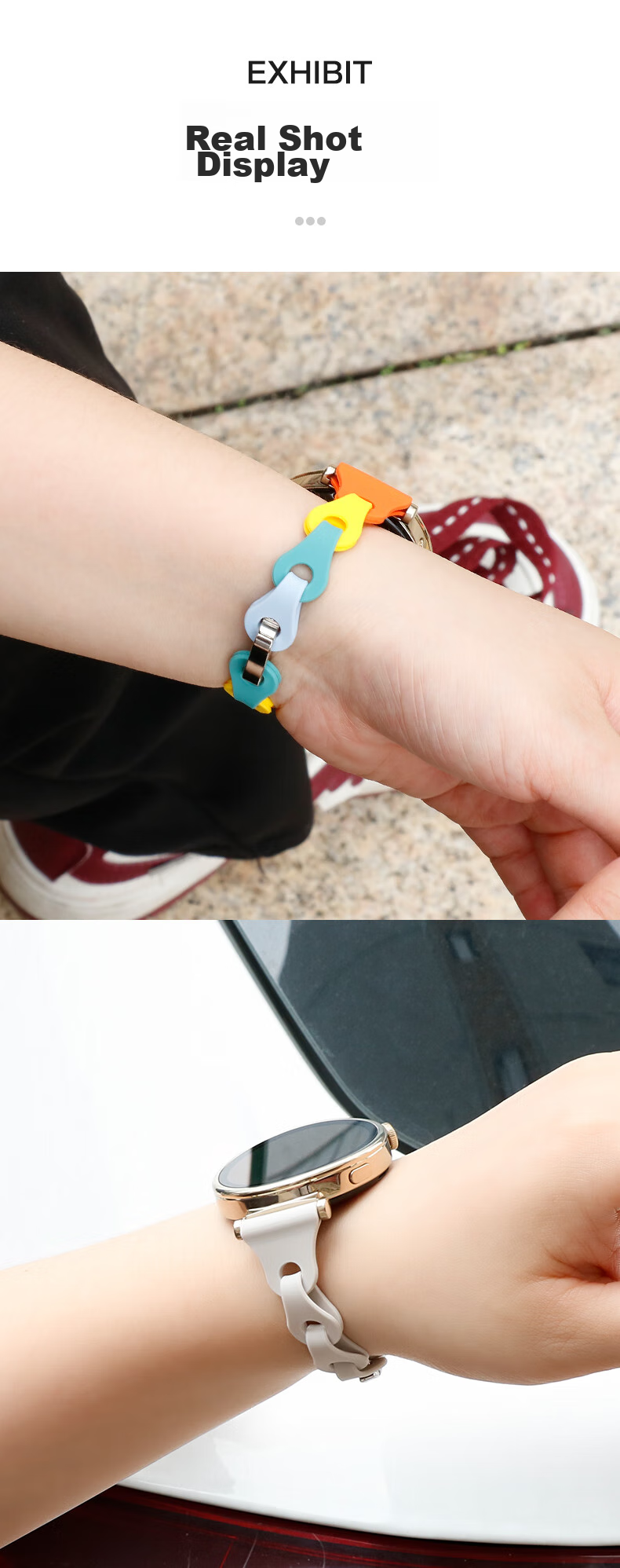 Weiqiantu [Women's Silicone] Watch Band Compatible with Huawei GT7/GT6/GT5/Watch6/pro, Women's GT4/GT5pro Watch Strap, 41mm Sports Band for 41/43mm Wome 11