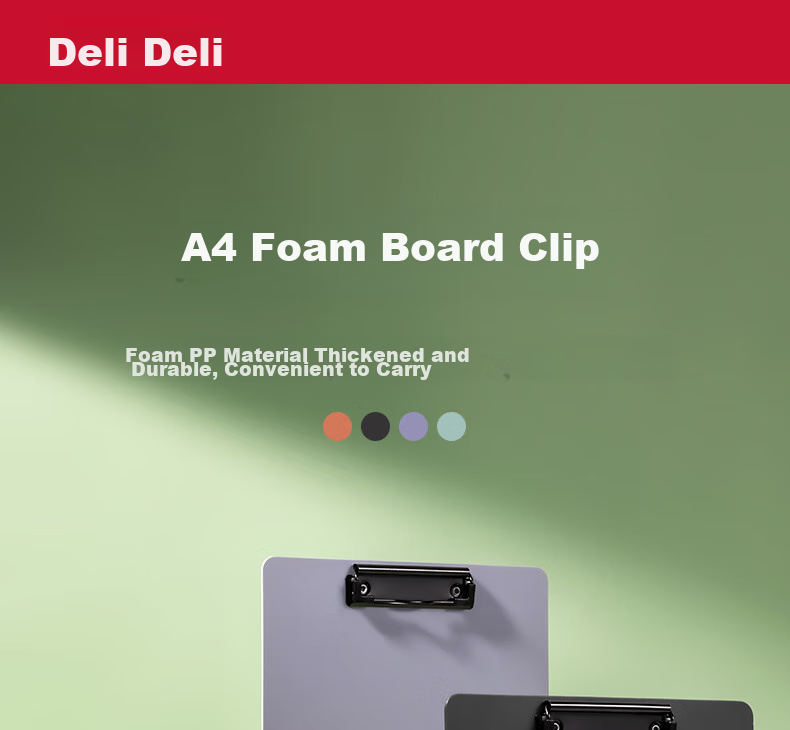 Deli A4 Clipboard, File Folder, Meeting Document Folder, Writing Board, Office Writing Pad, Exam Paper Storage Folder, Office And Study PE122 Blue 1