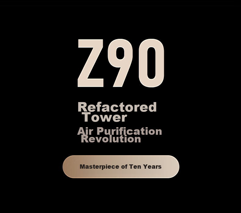 352 Air Purifier Removes Pollen, Formaldehyde, Bacteria, Flu Virus, TVOC Odors, Allergens, Formaldehyde with Digital Display for New Homes And Home Use Tower-Type Dual Fan Z120 3