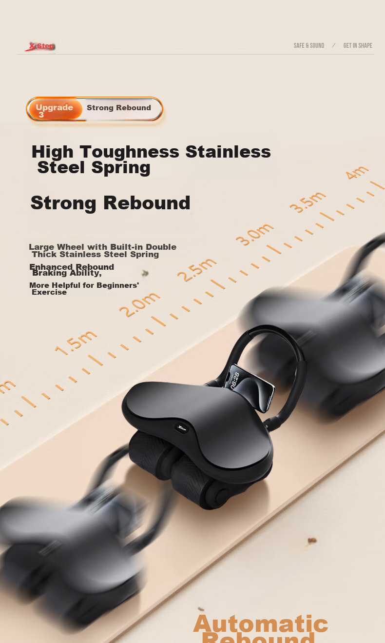 XTEP Four-Wheel Ab Roller with Automatic Rebound, Home Elbow Support, Weight Loss Abdominal Wheel, Plank Support Fitness Equipment for Men And Wome 10