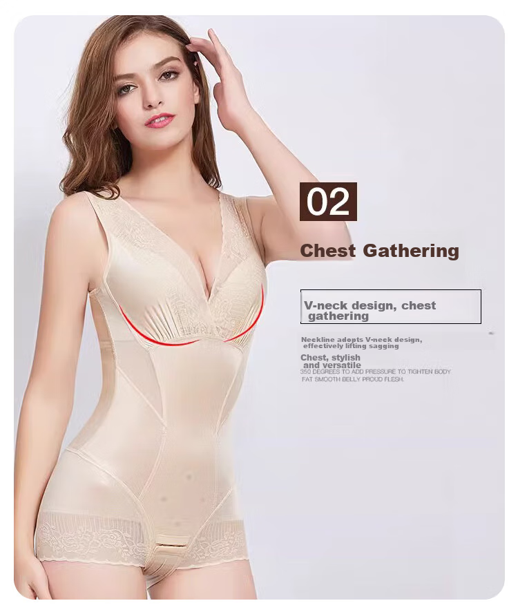 FitonTon Women's Shapewear Bodysuit, Thin, Butt-Lifting, Body-Shaping, Tummy Control, Postpartum Waist-Cinching, Slimming Underwear, One-Piece Shapewear 7