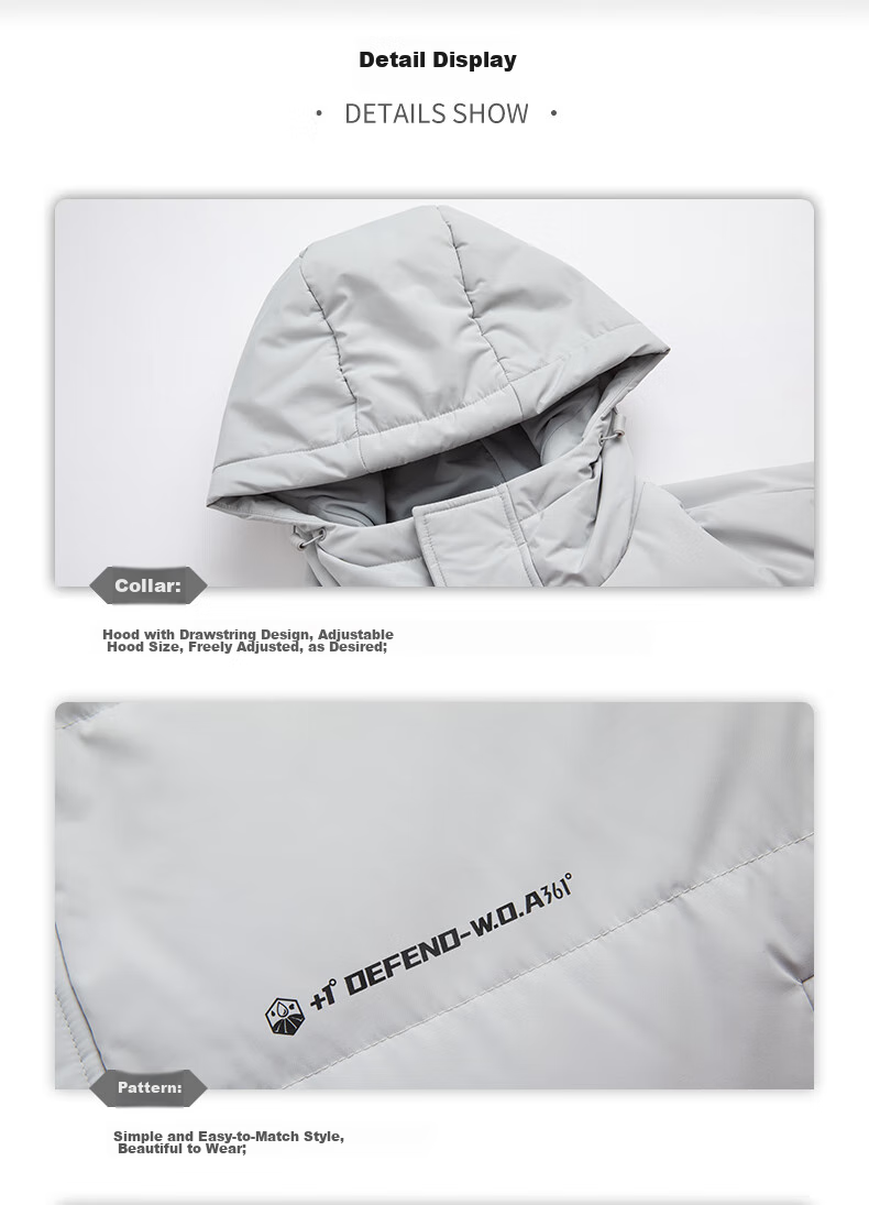 361° Long Down Jacket Unisex Winter New Three-Proof Warm Hooded Sports Casual Coat 632544301-2 30
