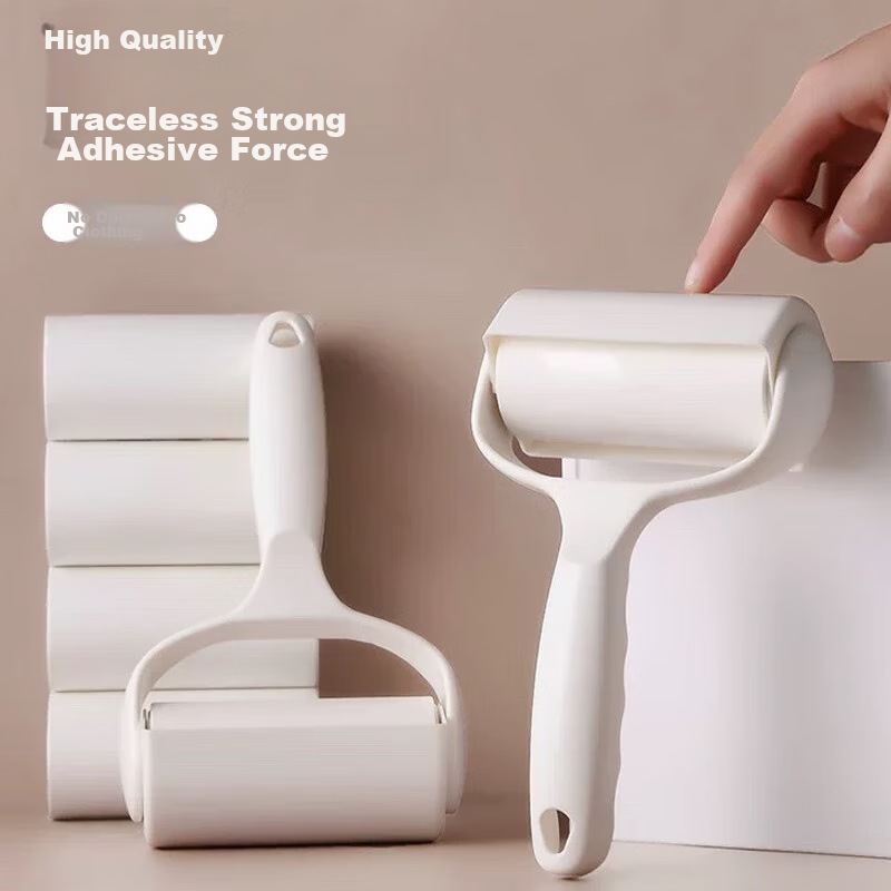 Yagao Lint Roller, 10cm, 10 Rolls of Paper, Tear-Off Lint Remover, Replaceable Paper, Clothes And Pet Hair Cleaning Tool