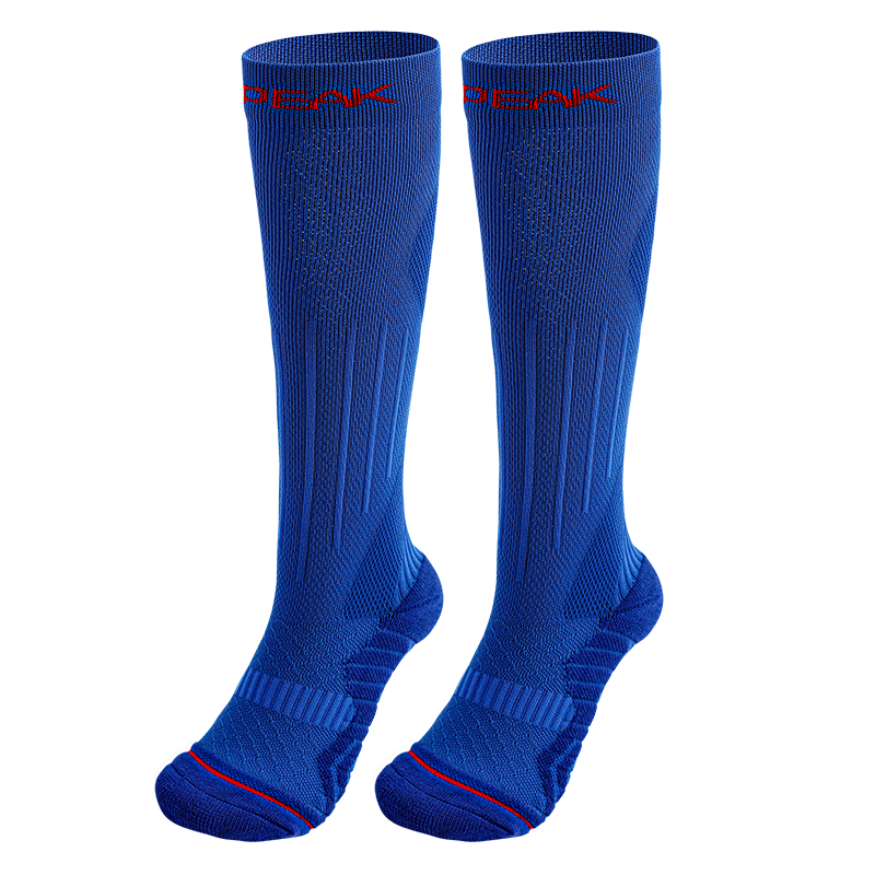 Peak Adult Football Socks Children's 6-12 Years Youth Training Compression Over-the-Knee Long Leg Shin Guard Socks