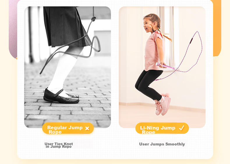 Li-Ning Steel Wire Jump Rope for Speed Competition, Middle School Entrance Exam, Primary And Secondary School Students, Children's Professional Speed Competition, Ultra-Light Rope 7