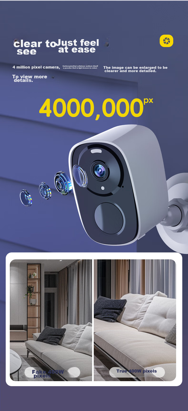 Boorgeel Wireless Home Security Camera, No Wiring Required, AI Doorway Monitoring with Built-In Battery, Rechargeable WiFi Indoor/outdoor Surveillance, Waterproof, Remote Two-Way Audio, Night Vision, Magnetic Mounting, No Drilling Required 6
