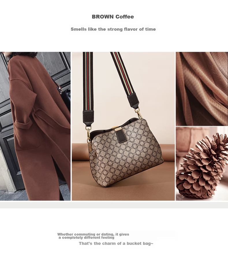 Aiqinghai Handbag, Women's Crossbody Bag, Bucket Bag, Large Capacity Brand Shoulder Bag, Practical Birthday And Mother's Day Gift for Mom 3