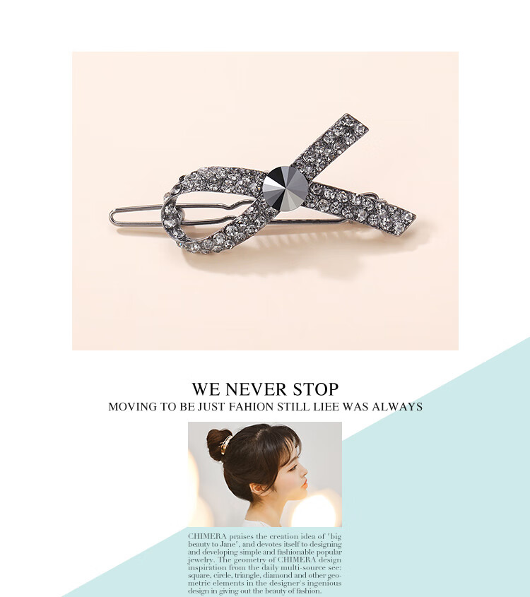 CHIMERA Leaf-Shaped Hair Clip, Duck-Bill Clip, Korean-Style Barrette, Bangs Clip, Hair Accessory, Women's Birthday Gift 13
