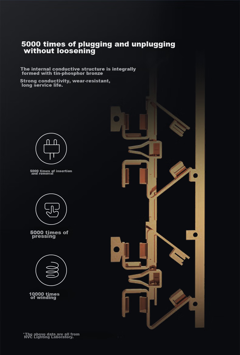 NVCleishidiangong 4-Outlet 1.8m Power Strip, Extension Cord, Socket Board, EP443 8