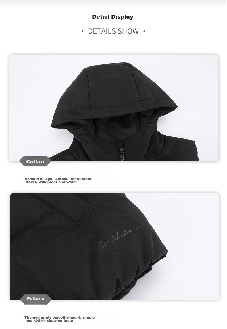 361° Men's Down Vest Autumn Winter New Waterproof Warm Sports Casual Running Stand Collar Jacket 652544401-4 70