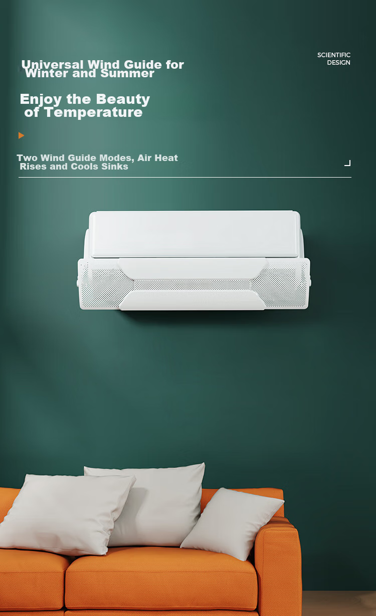 Yeebarle No-Drill Air Conditioner Wind Deflector, Anti-Direct Blowing Wall-Mounted Air Conditioner Shield, Maternity Postpartum Windproof Cover, Zunyu 5501 15