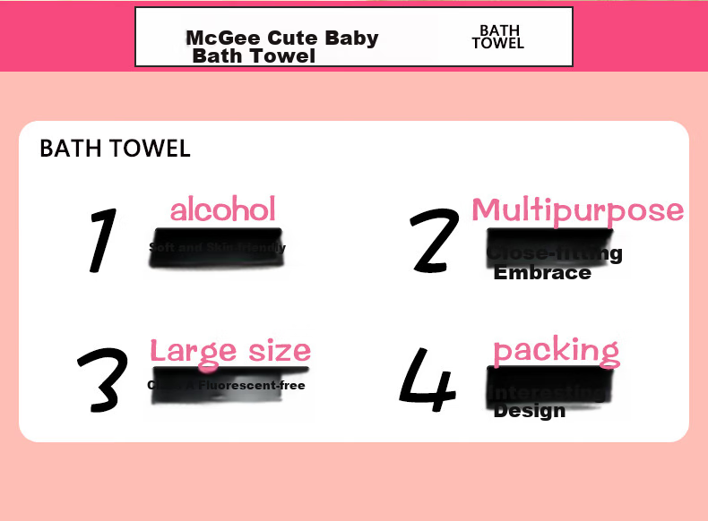 Maigemeng Baby Bath Towel, Pure Cotton Gauze, 6-Layer Class A Antibacterial, Soft And Absorbent Children's Towel, Quick-Drying Bathrobe for Bathing 2