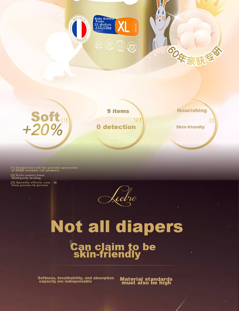 Dodie Newborn Soft Baby Pull-Up Diapers, Children's Disposable Diapers, XL Size, 32 Pieces, Ultra-Thin Breathable Growth Training Pants 3