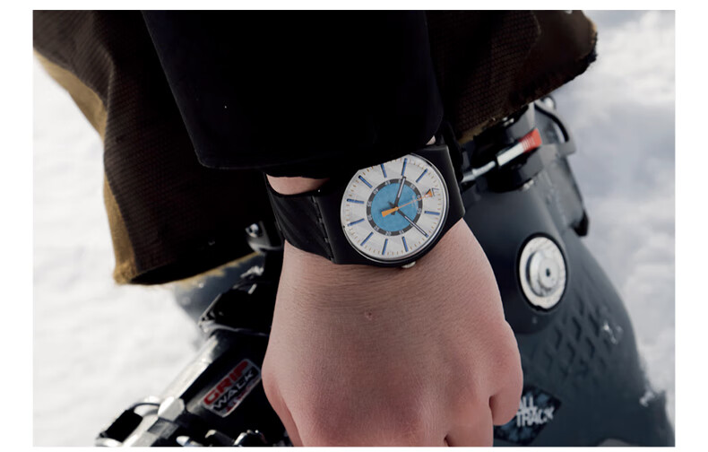 Swatch Swiss Watch, Natural Inspiration Series Luminous Trendy Men's Quartz Watch, Graduation Gift, Ice Peak Ultimate 5