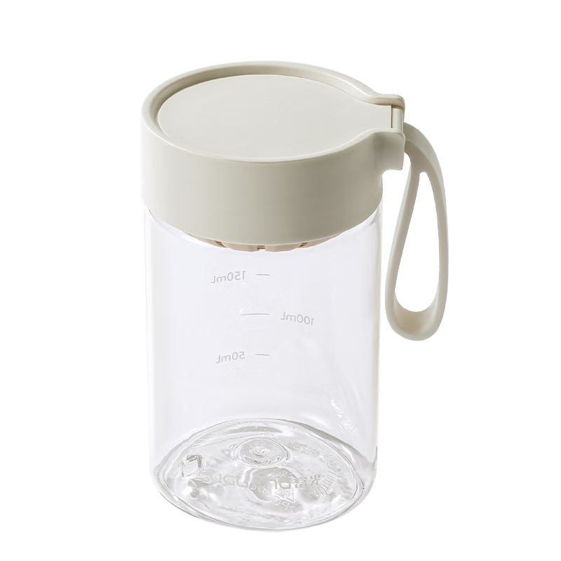 Fuguang Summer Women's Sports Water Bottle, Children's Portable Cup, Boys' Summer Cup, Plastic Handheld Cup, White, 430ml